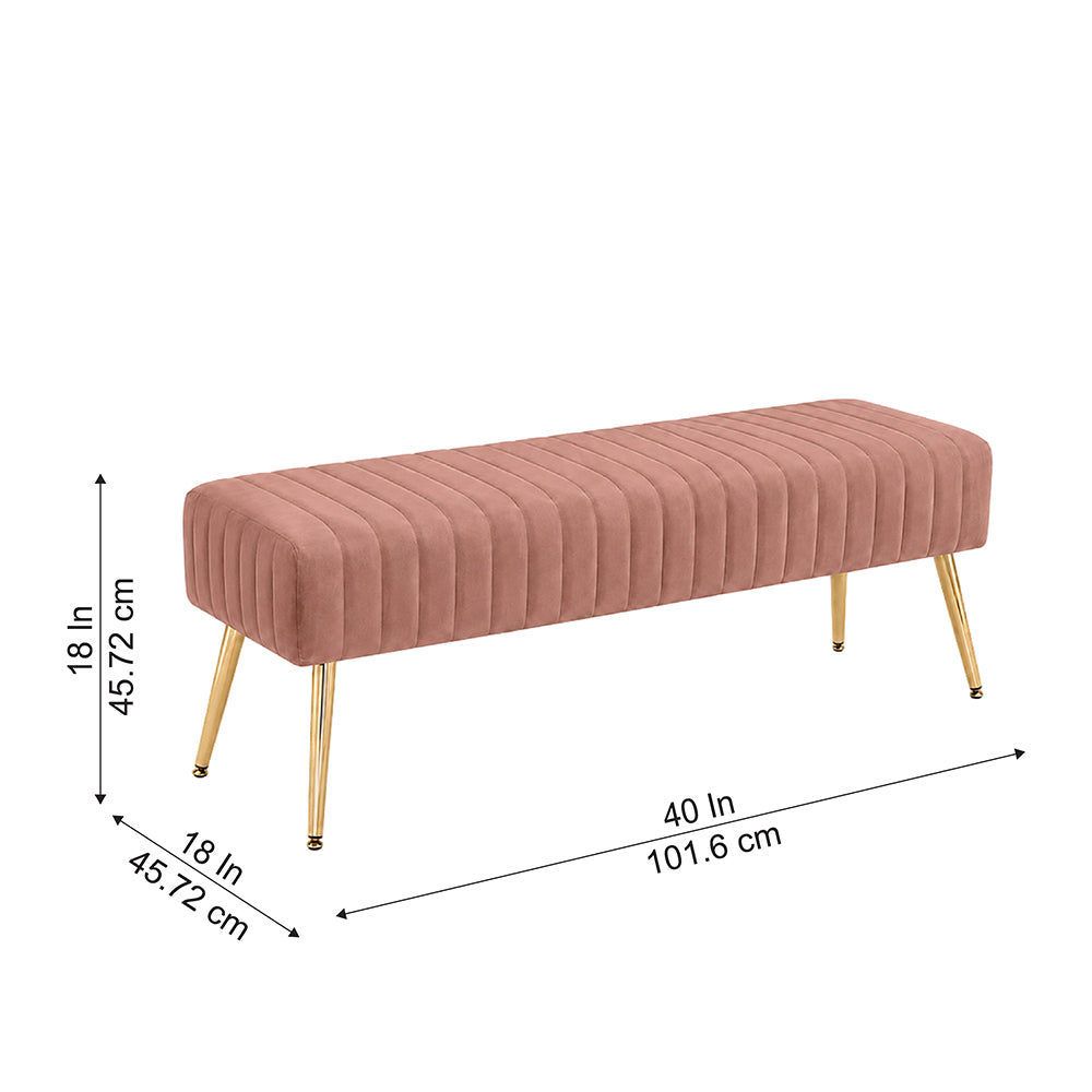 Doe Buck rule bench|Pink