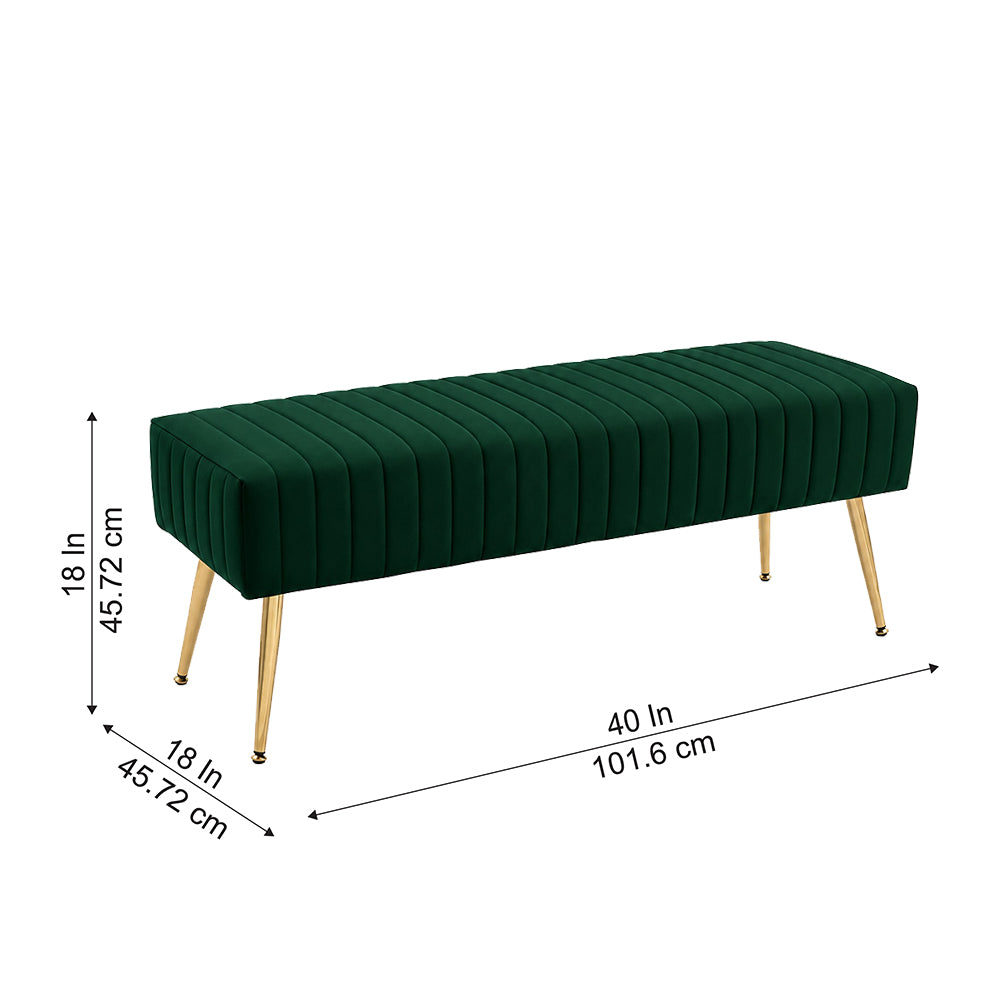 Doe Buck rule bench|Green