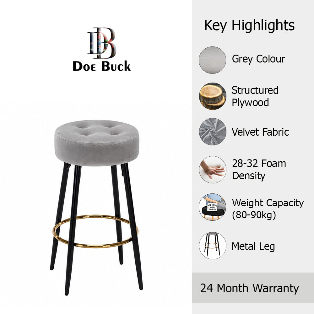 Doe Buck Deria Barstool|Grey