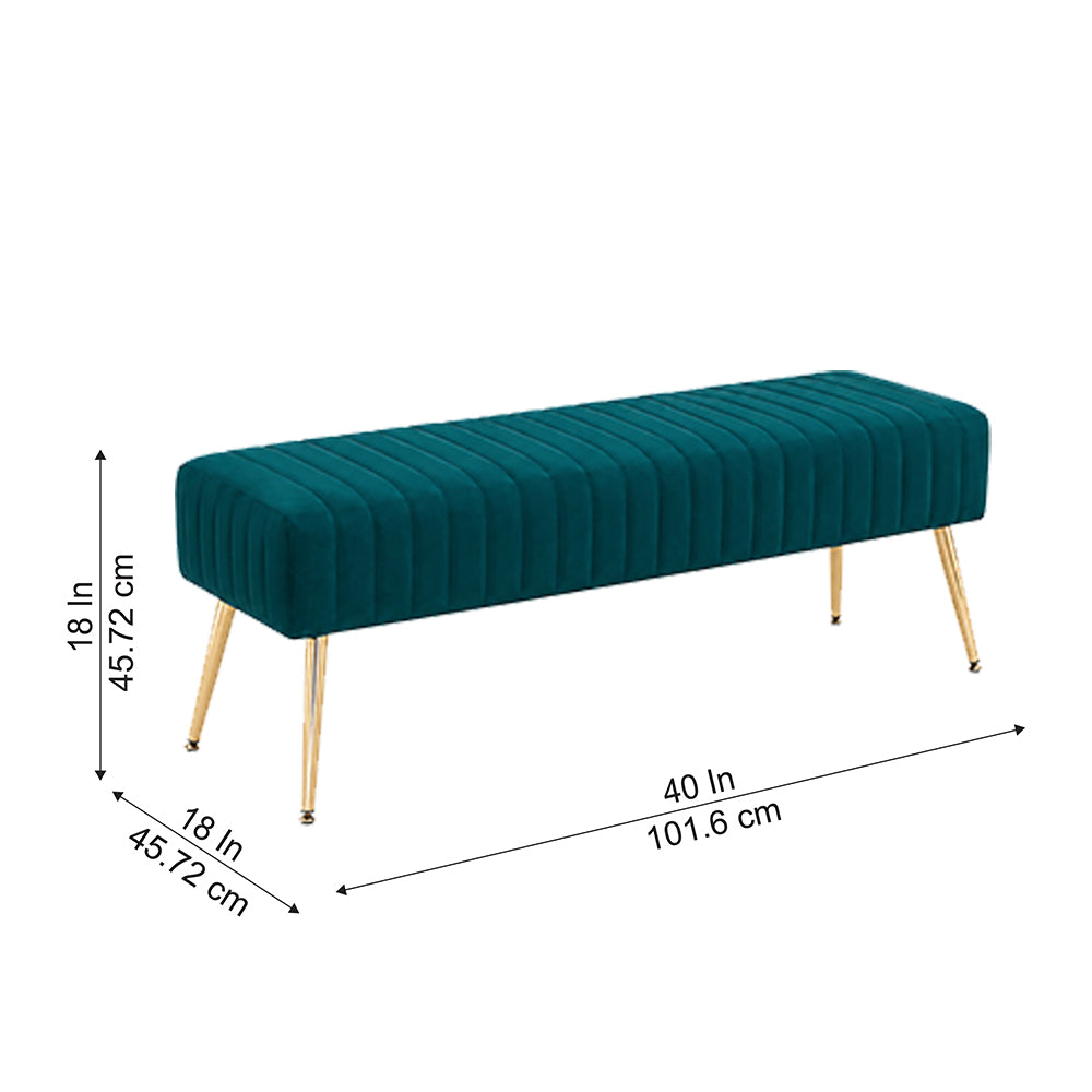Doe Buck rule bench|Teal