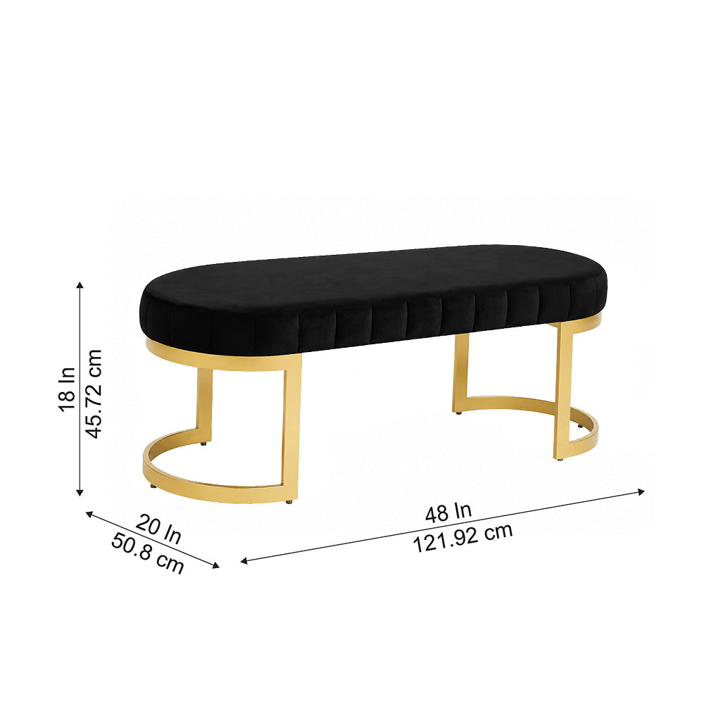 Doe Buck Bella bench|Black