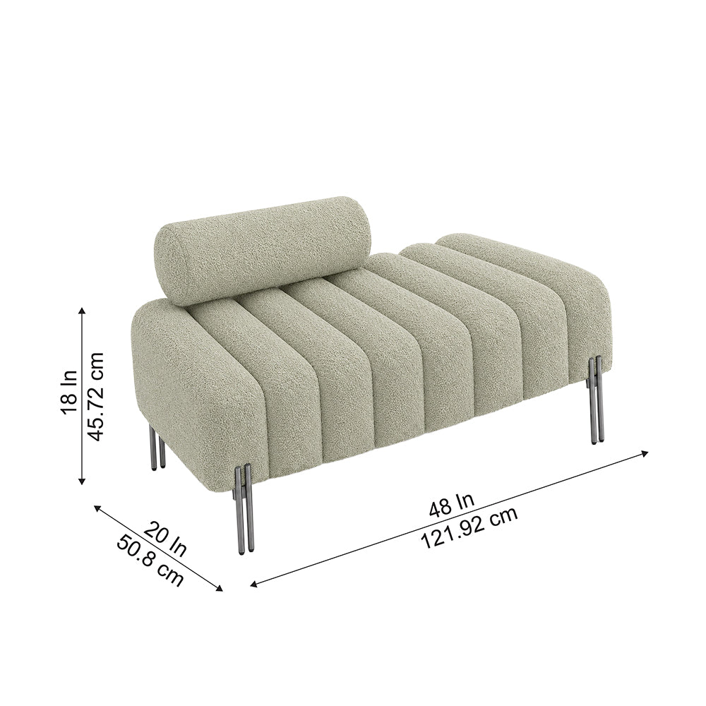 Doe Buck crest bench With Black legs|Sage