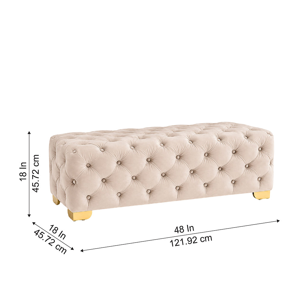 Doe Buck velora bench|Beige