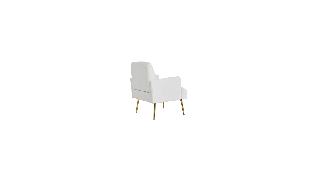 Esme Accent Chair Cream | Modern Upholstered Accent Chair Soft Cream
