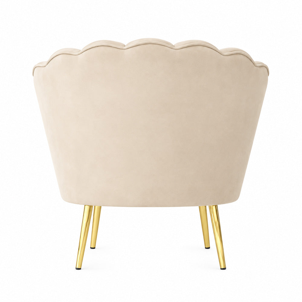 Shell Motif Accent Chair