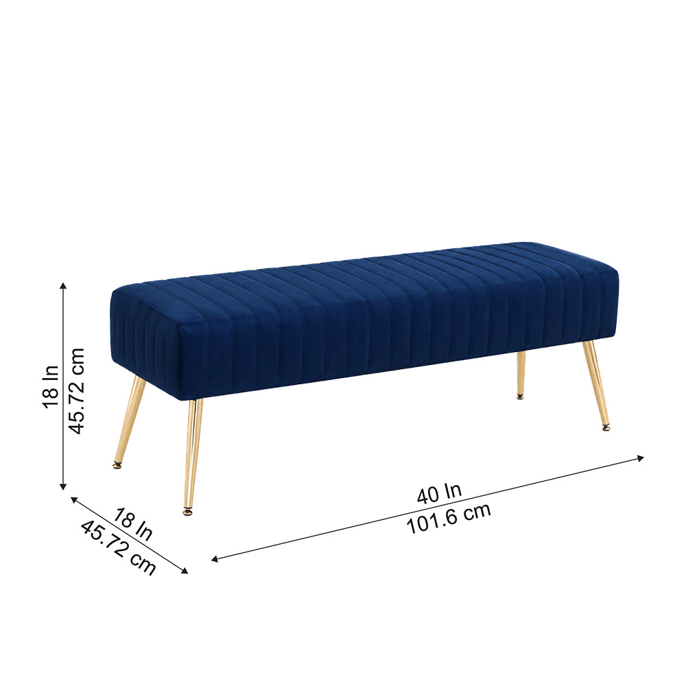 Doe Buck rule bench|Blue