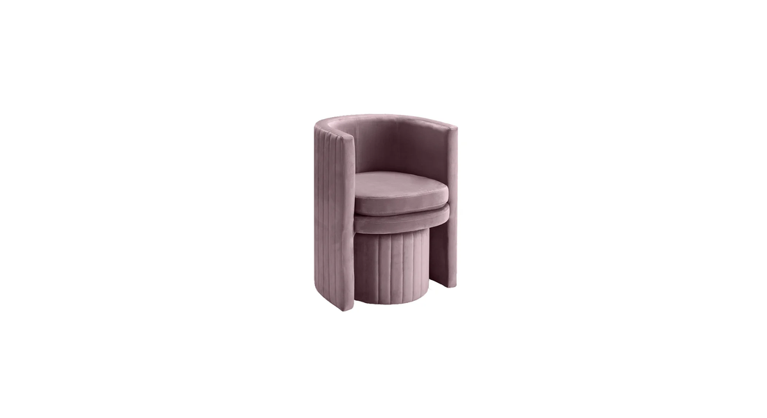 Schillar Chair With Ottoman Purple | Accent Chair With Ottoman Royal Purple