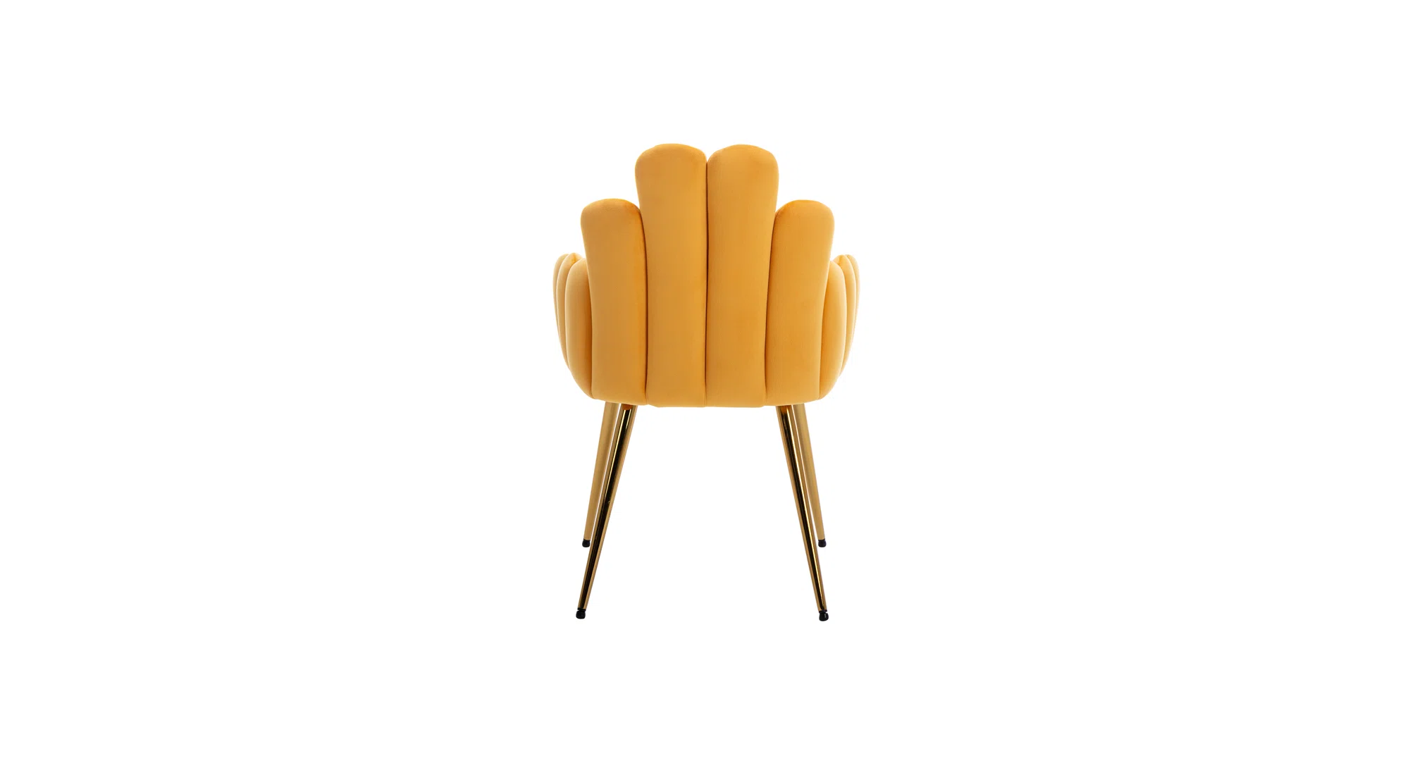 Trent Accent Chair Yellow | Modern Fabric Accent Chair Golden Yellow
