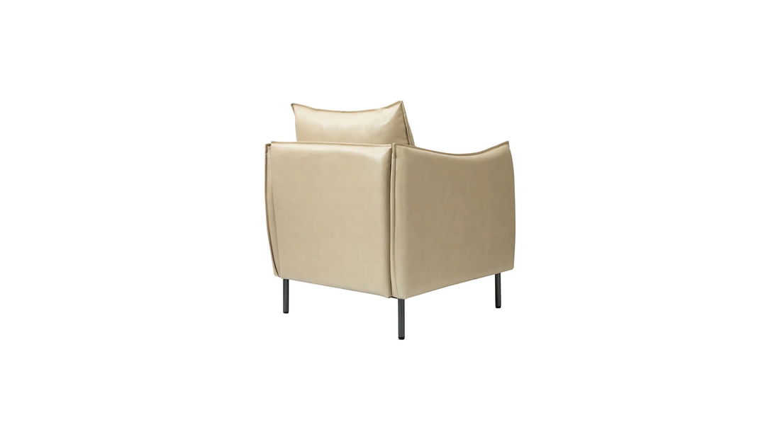 Lucas Accent Chair Beige | Mid Century Accent Chair Light Beige