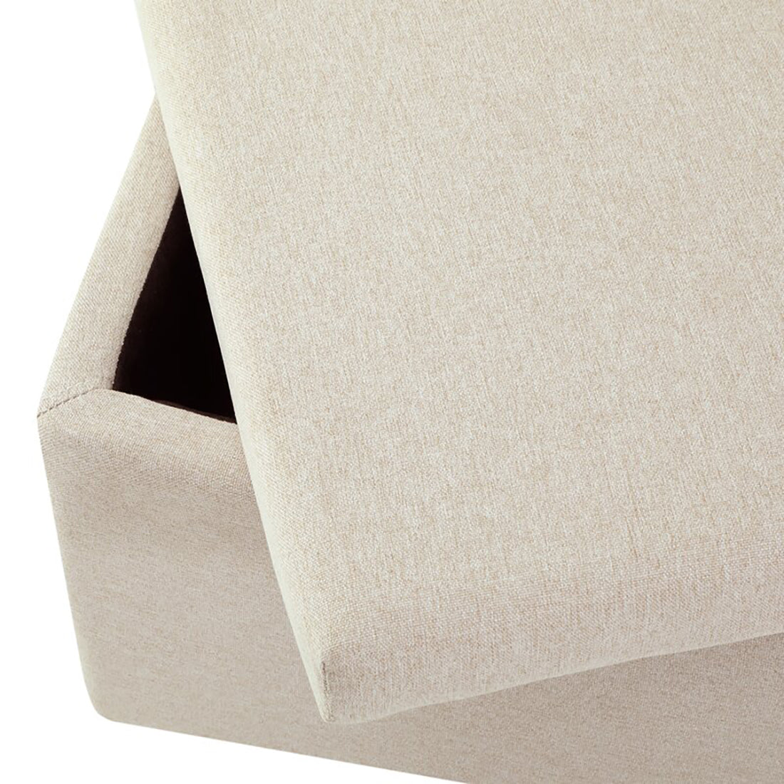 Square Stoage Ottoman With Storage White