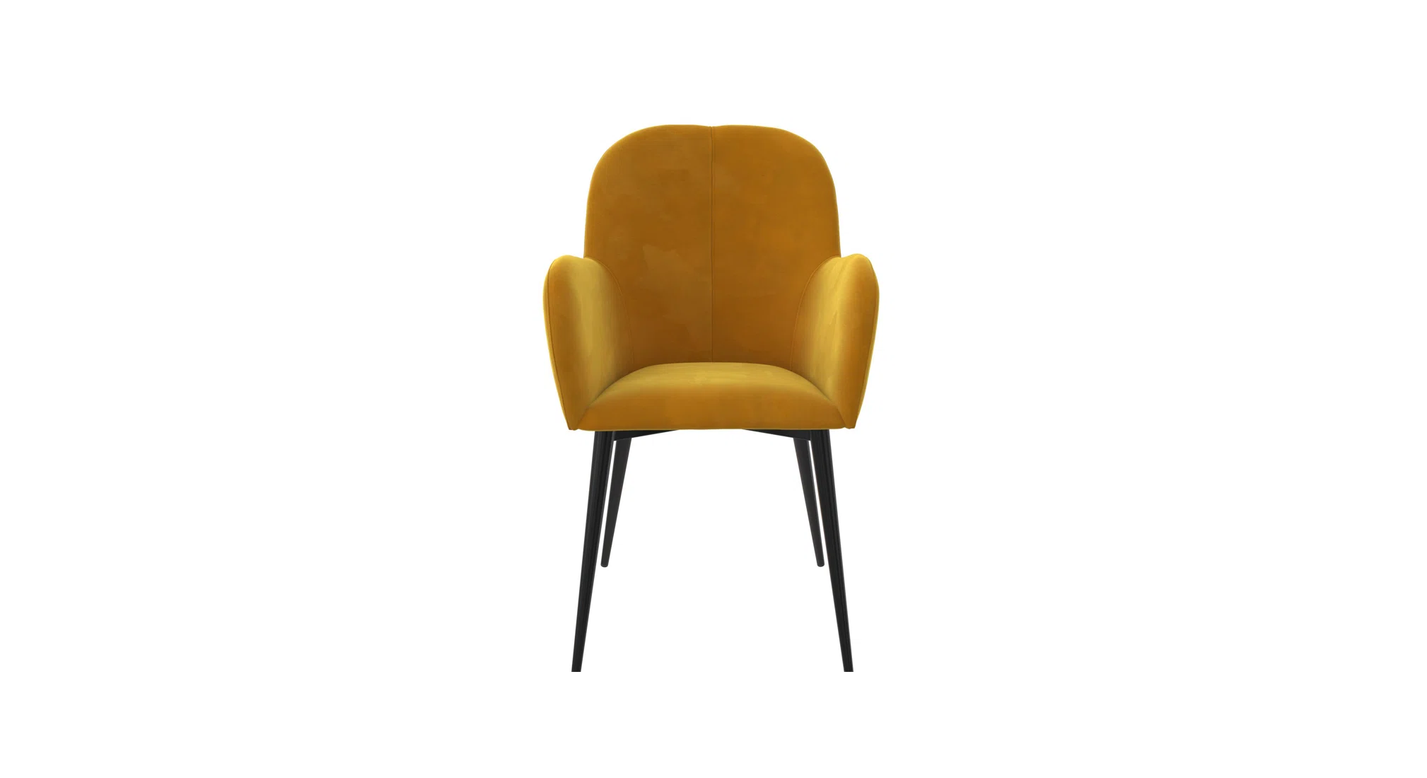 Araceli Accent Chair Mustard | Contemporary Lounge Accent Chair Mustard Yellow