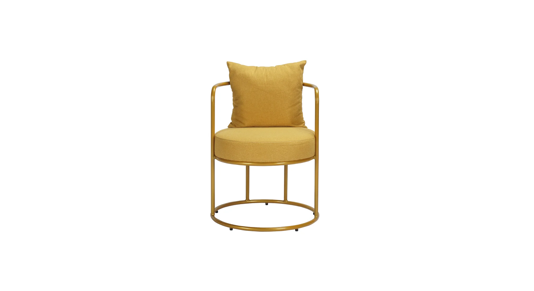 Allex Chair Mustard | Minimalist Side Chair Mustard Yellow