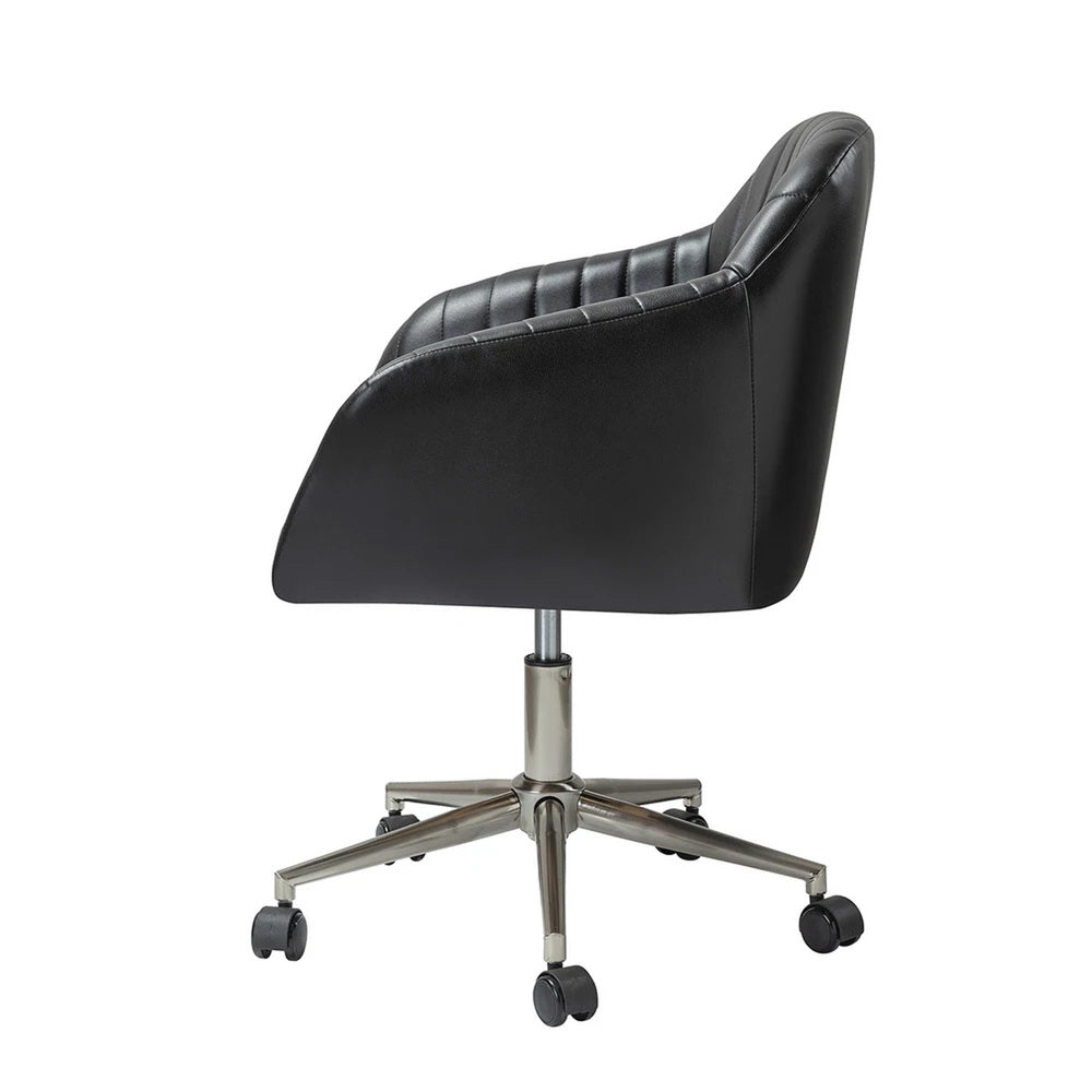 Colm Task Chair Black | Compact Office Chair Black