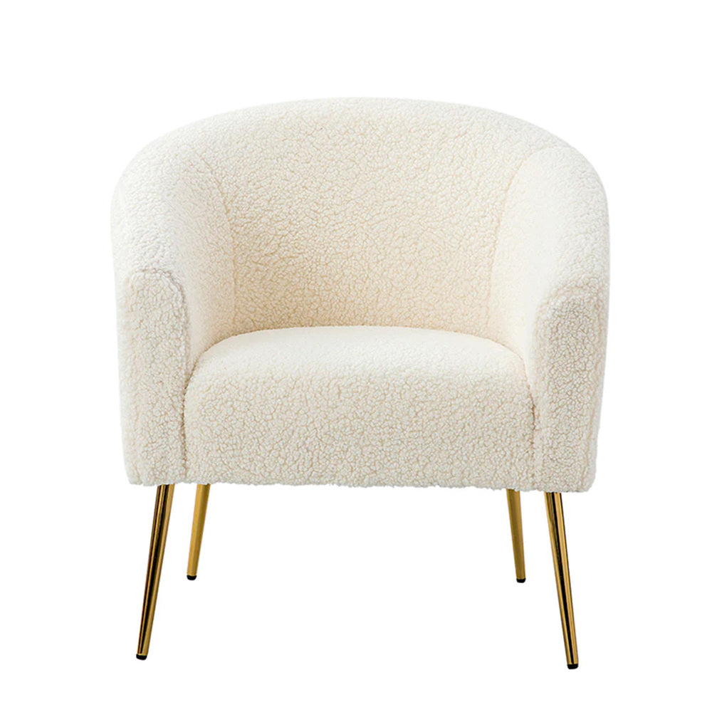 Herrin Accent Chair White | Scandinavian Accent Chair White
