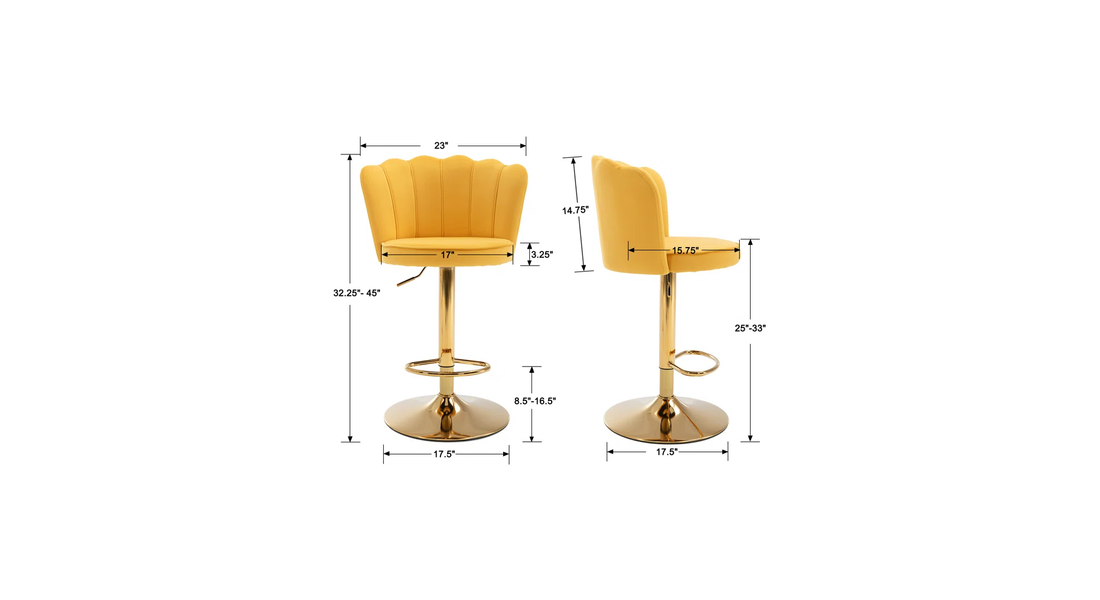 Avidan Bar Stool - Yellow