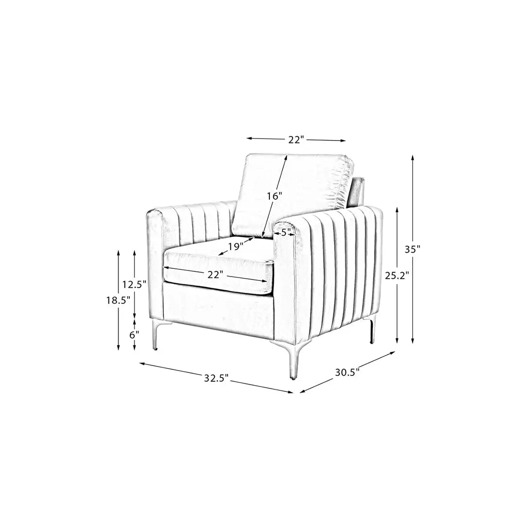 Rafeal Lounge Chair - Green