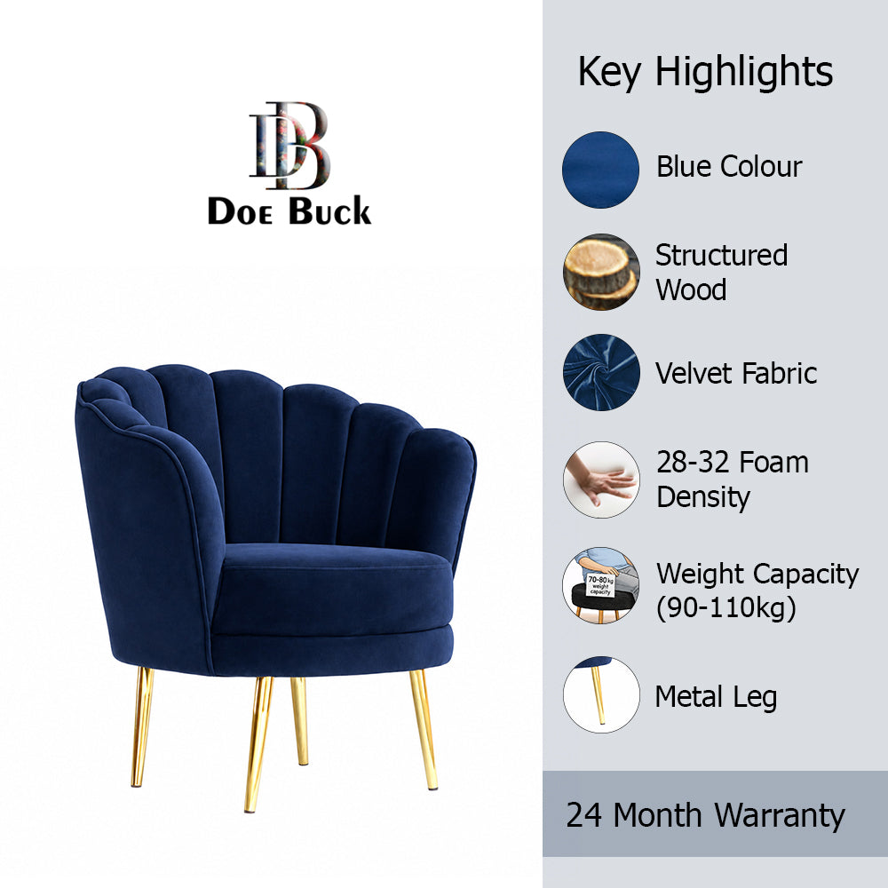 Shell Motif Accent Chair