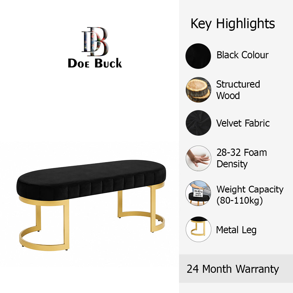 Doe Buck Bella bench|Black