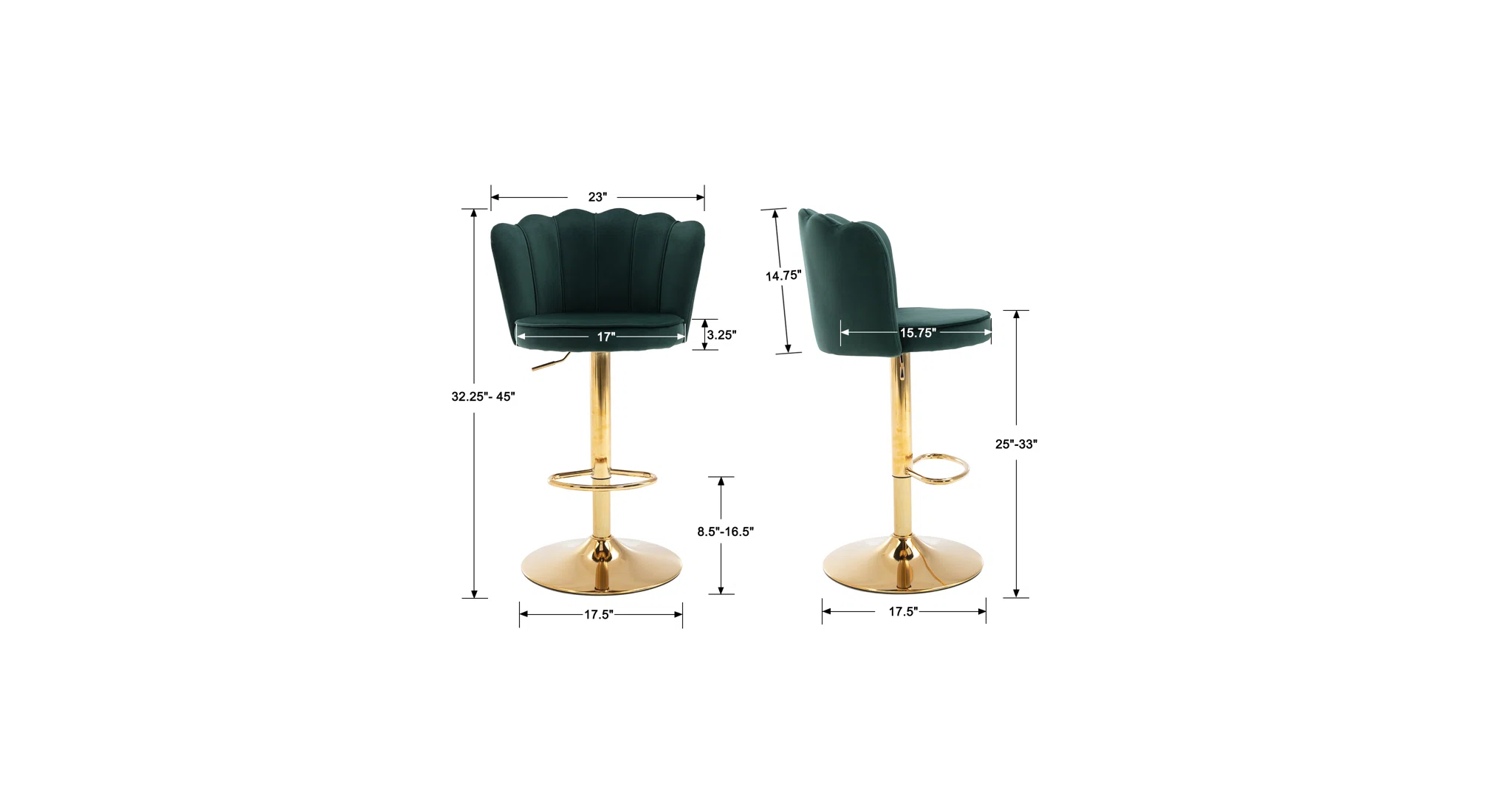 Avidan Bar Stool - Green
