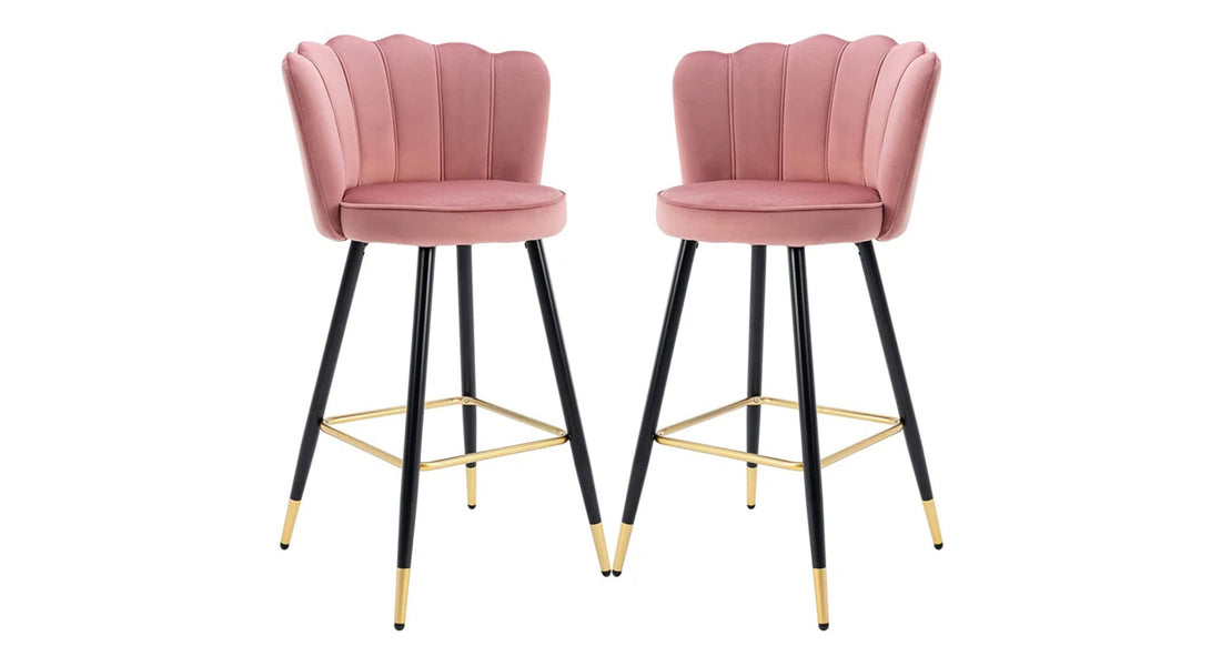 Flower Counter Stool - Pink