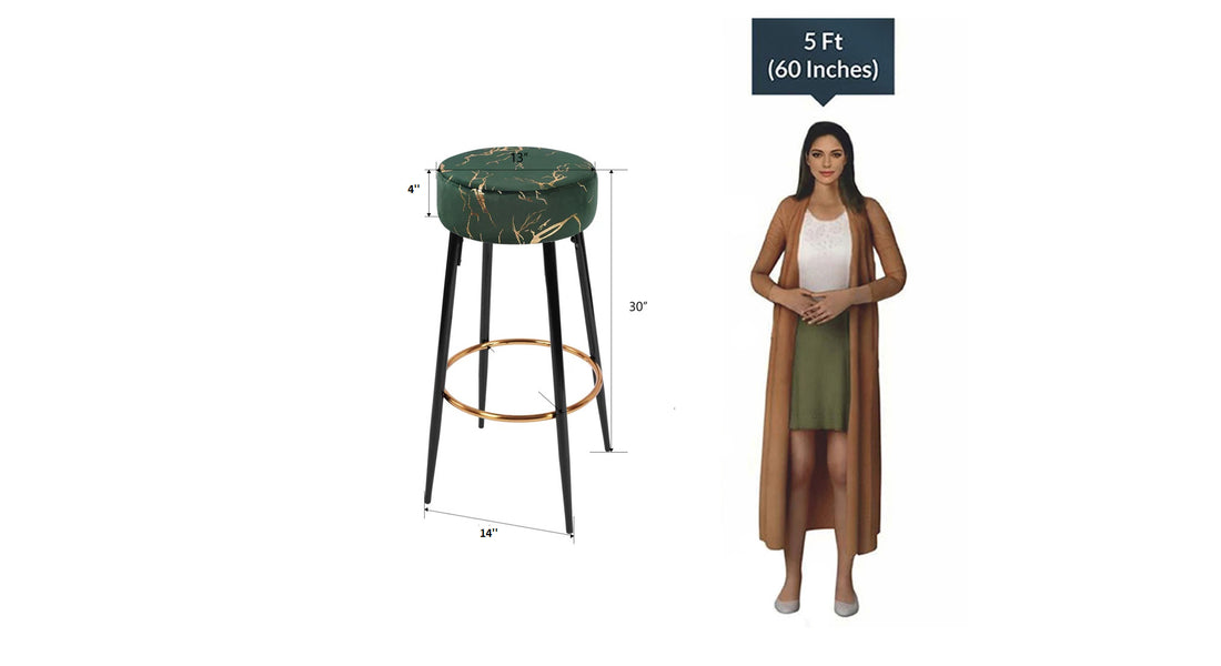 Nahman Bar Stool - Green
