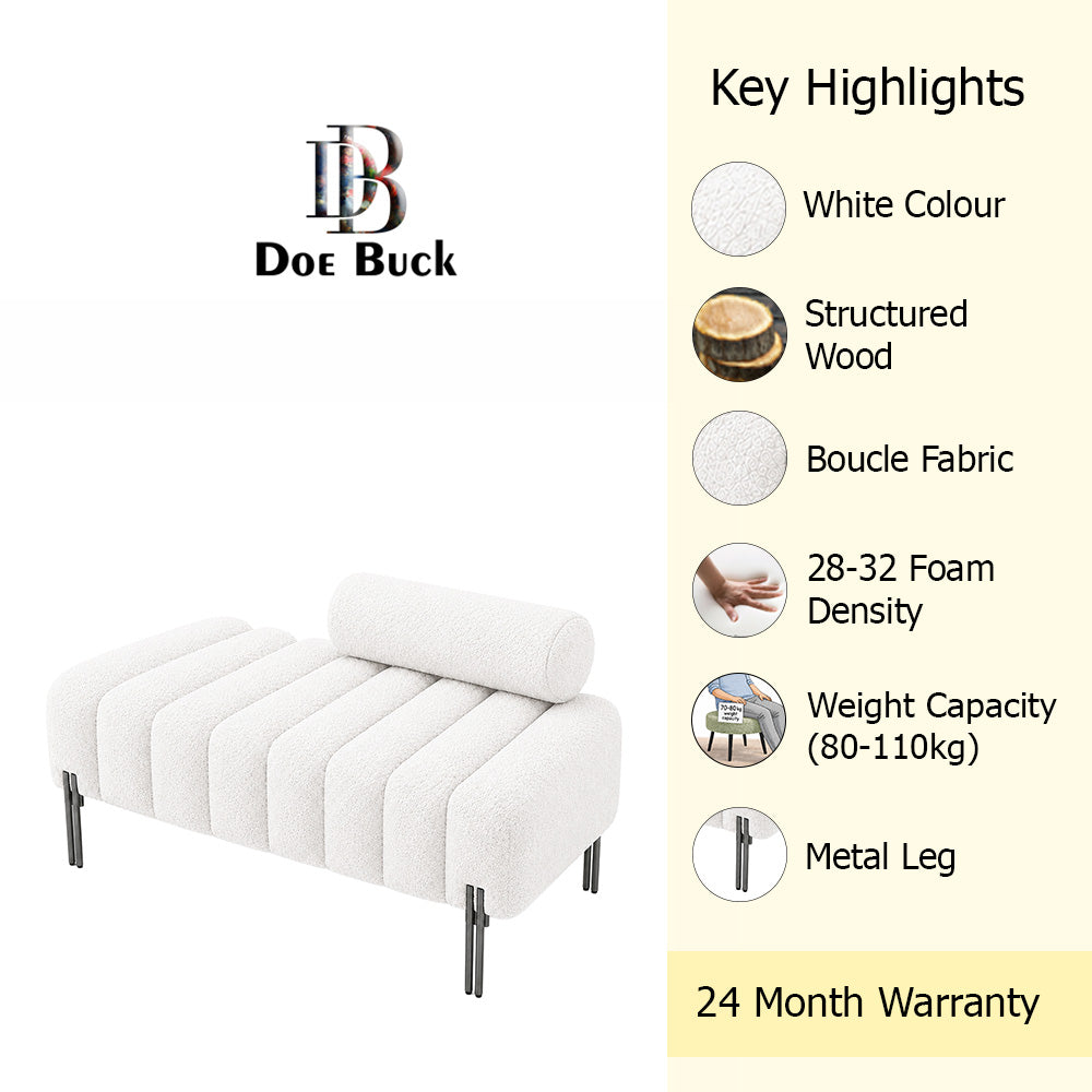 Doe Buck crest bench With Black legs|White