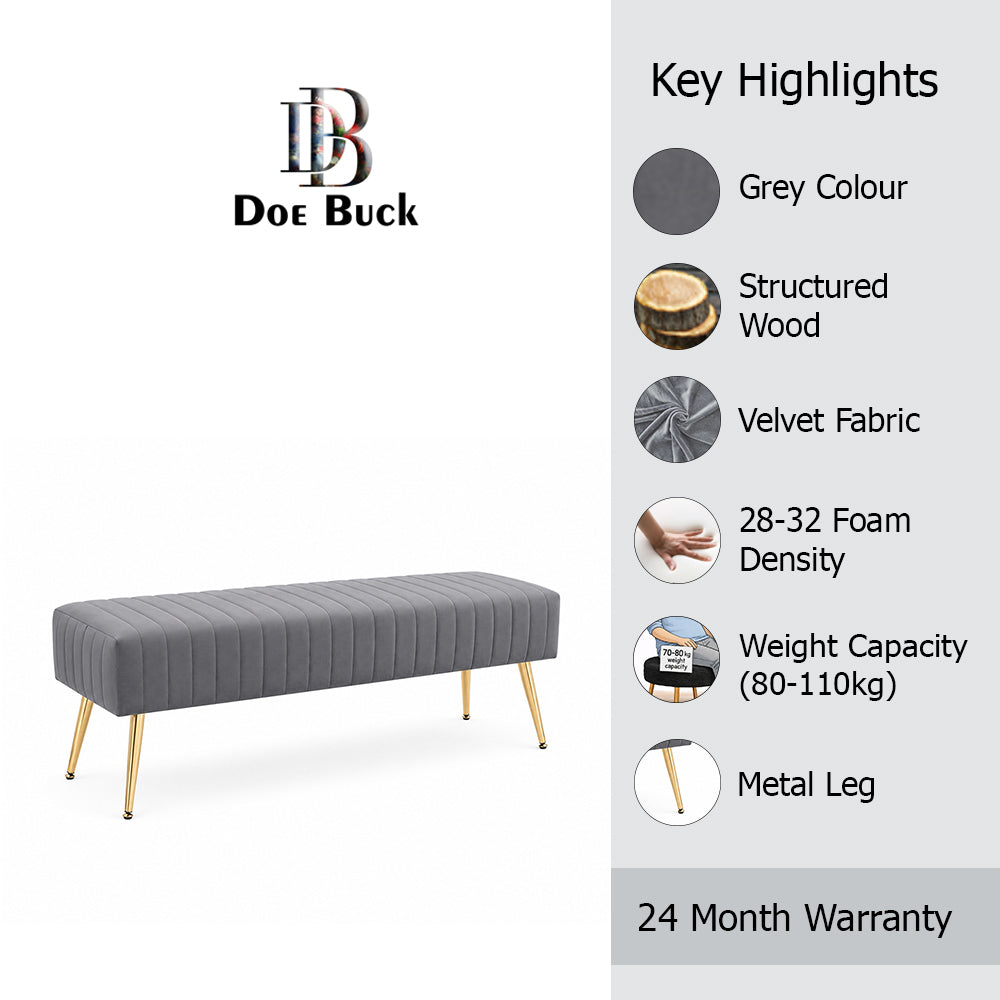 Doe Buck rule bench|Grey