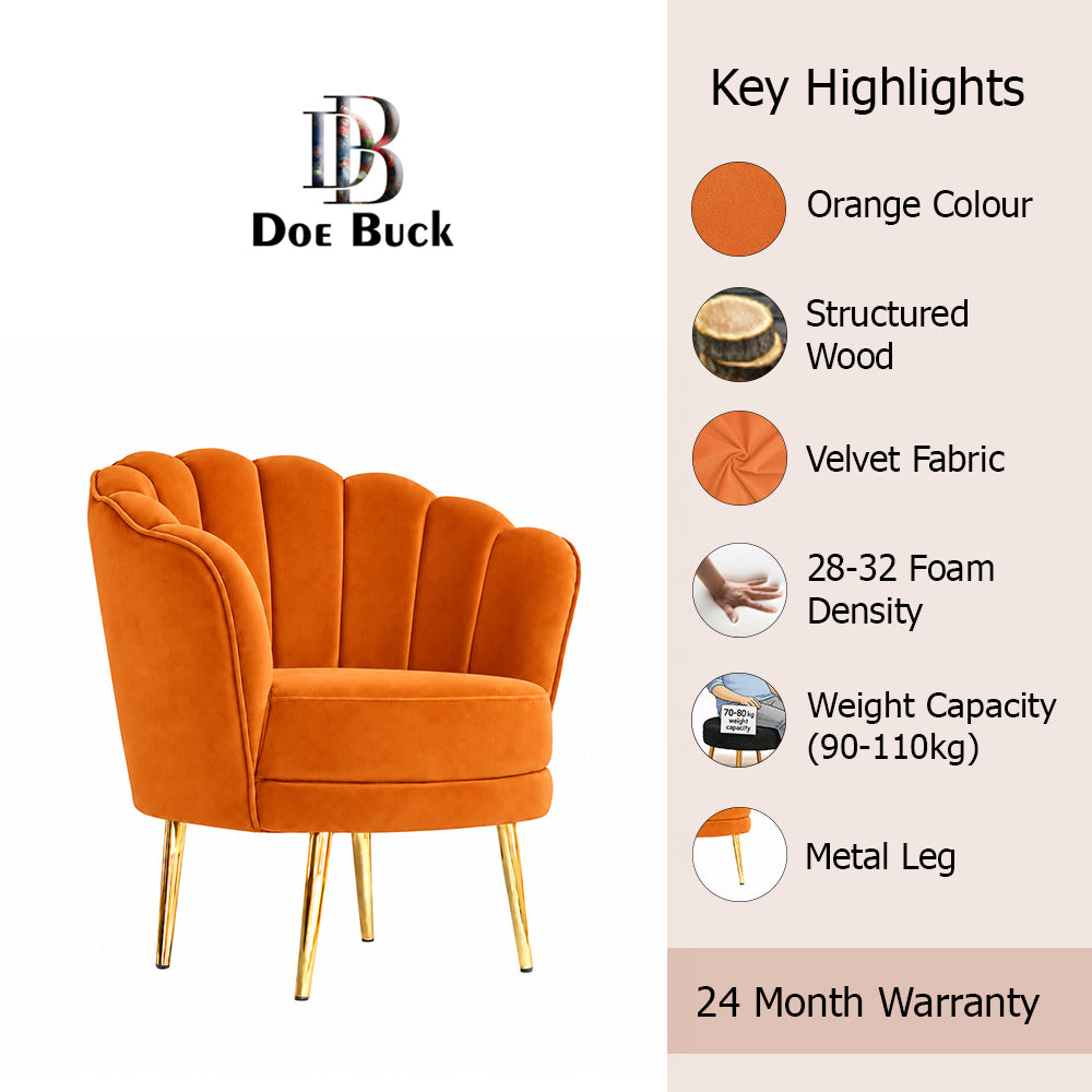 Shell Motif Accent Chair