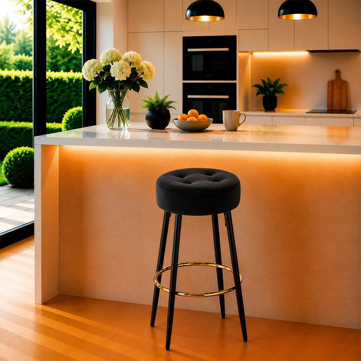 Doe Buck Deria Barstool|Black