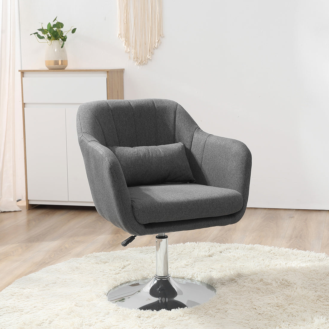 Boyd Swiel Bar Stool/Chair - Dark Grey