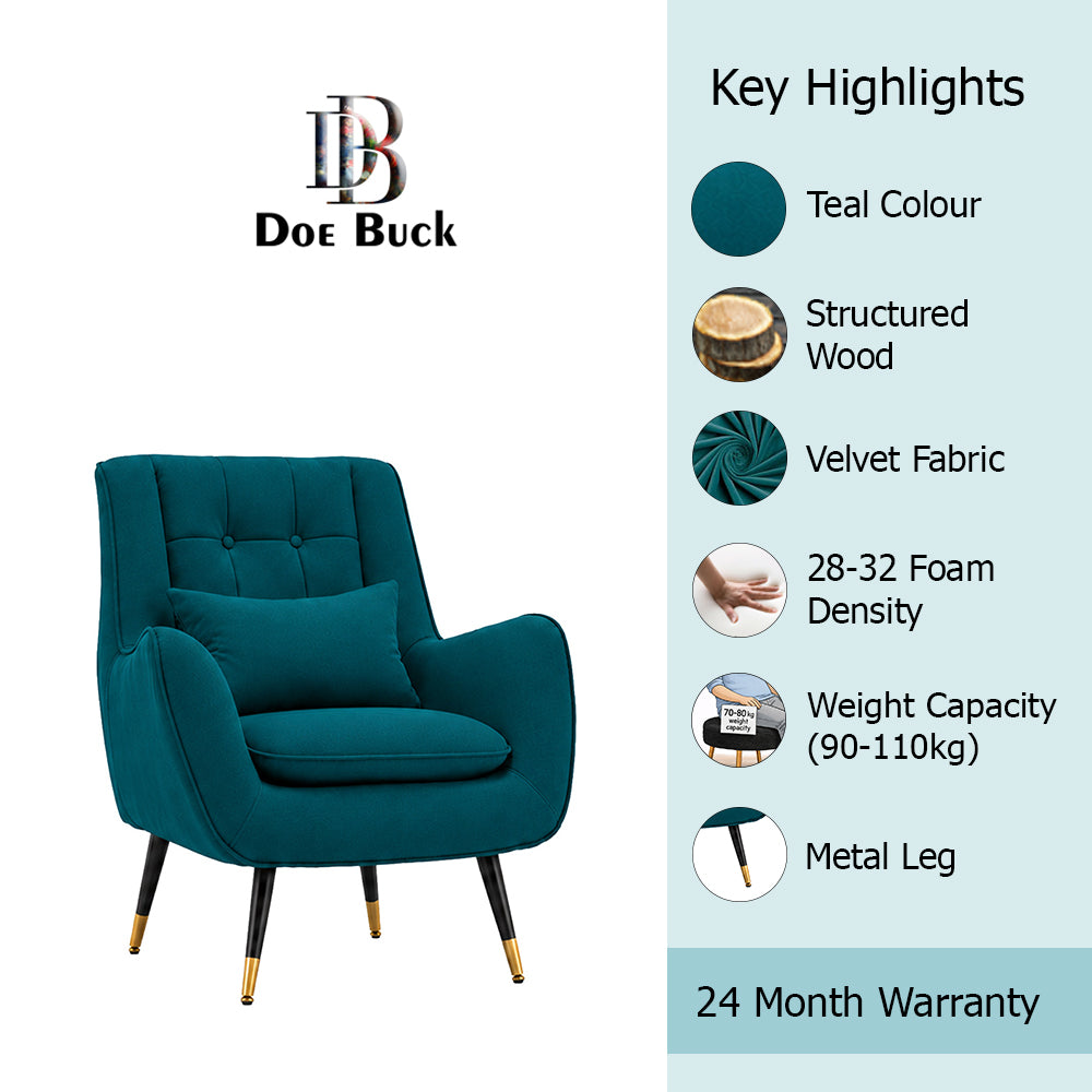 Dowdle Accent Lounge Chair | Teal