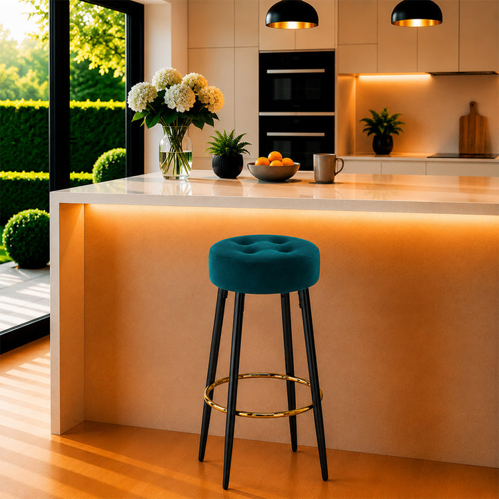 Doe Buck Deria Barstool|Teal