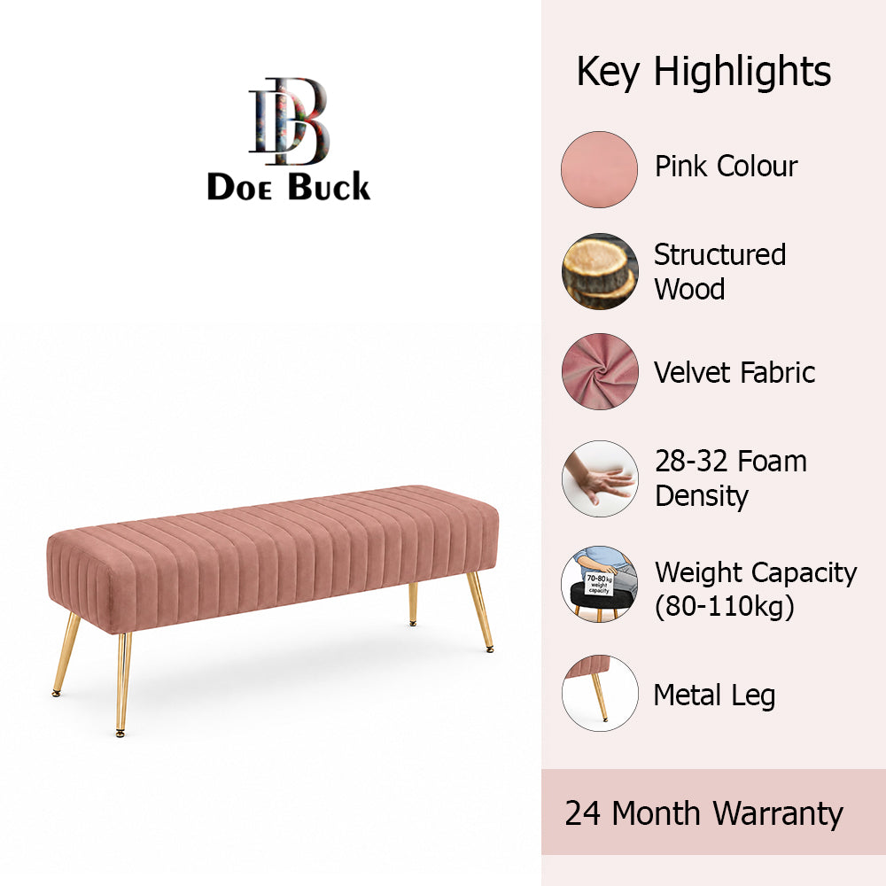 Doe Buck rule bench|Pink