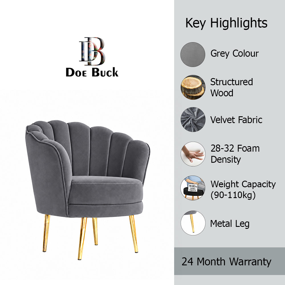 Shell Motif Accent Chair
