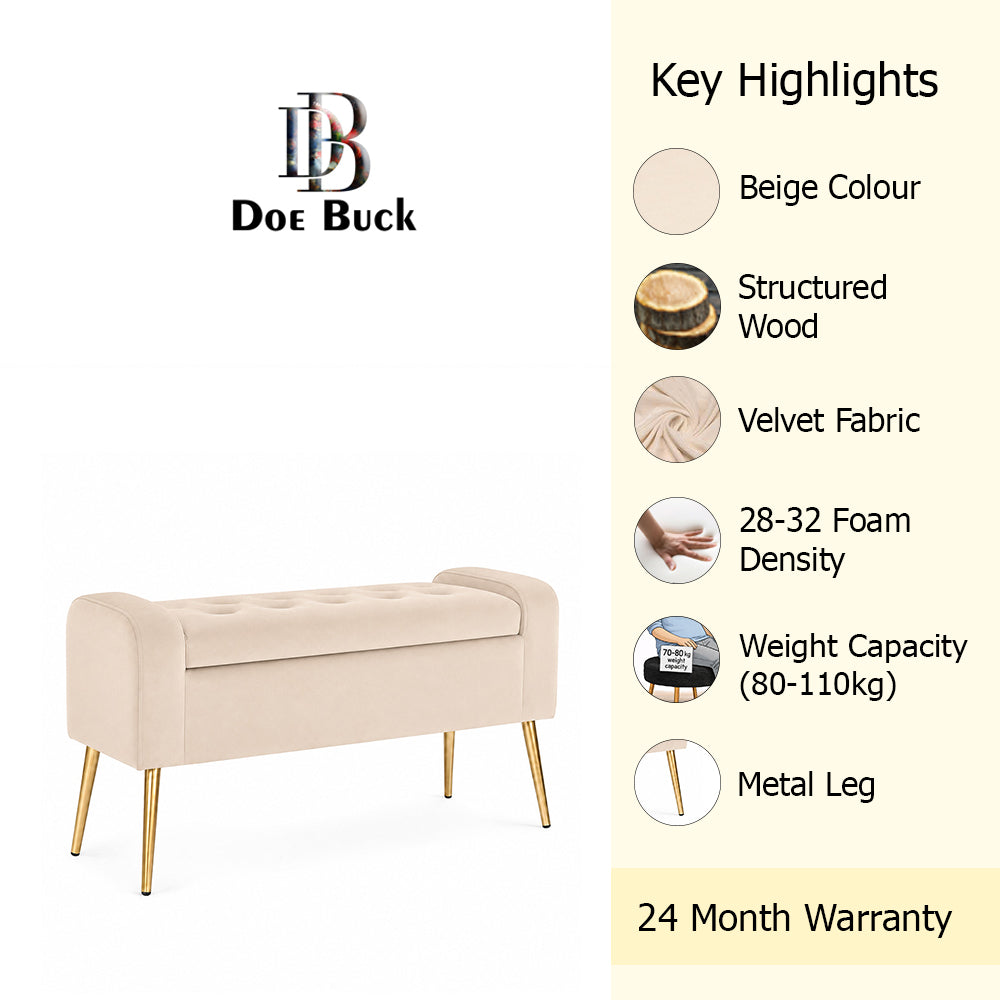 Doe Buck victoria bench|Beige