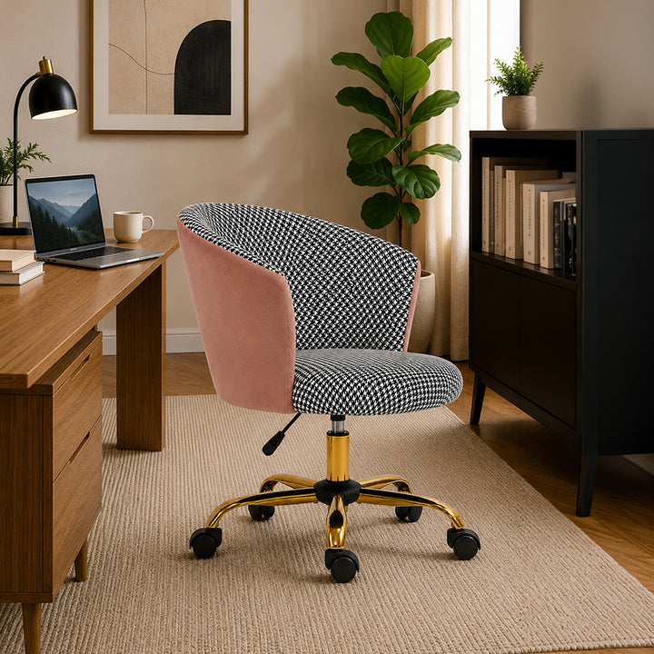 paolo Office Chair| Pink