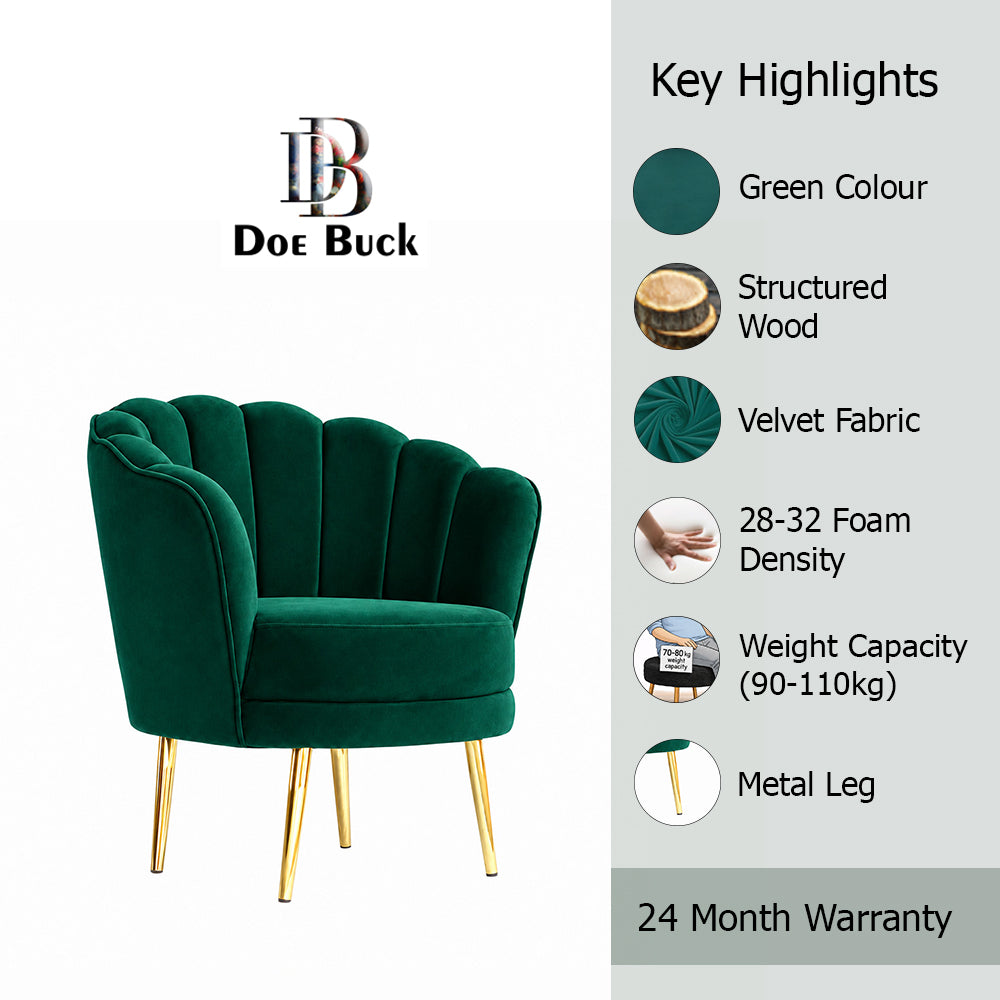 Shell Motif Accent Chair