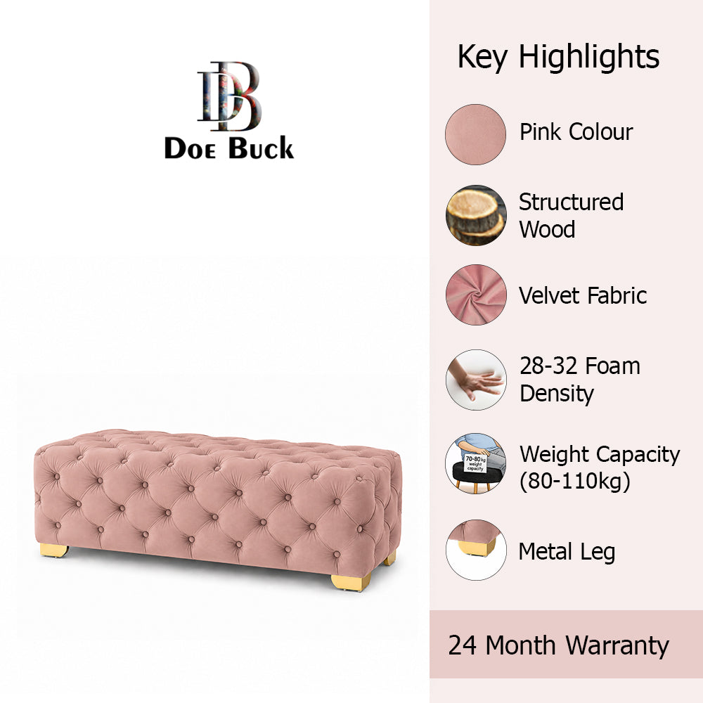 Doe Buck velora bench|Pink