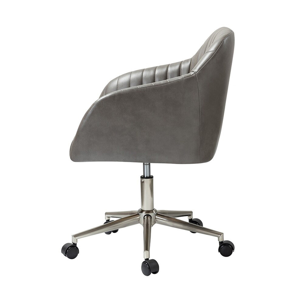 Colm Task Chair Grey | Compact Office Chair Grey
