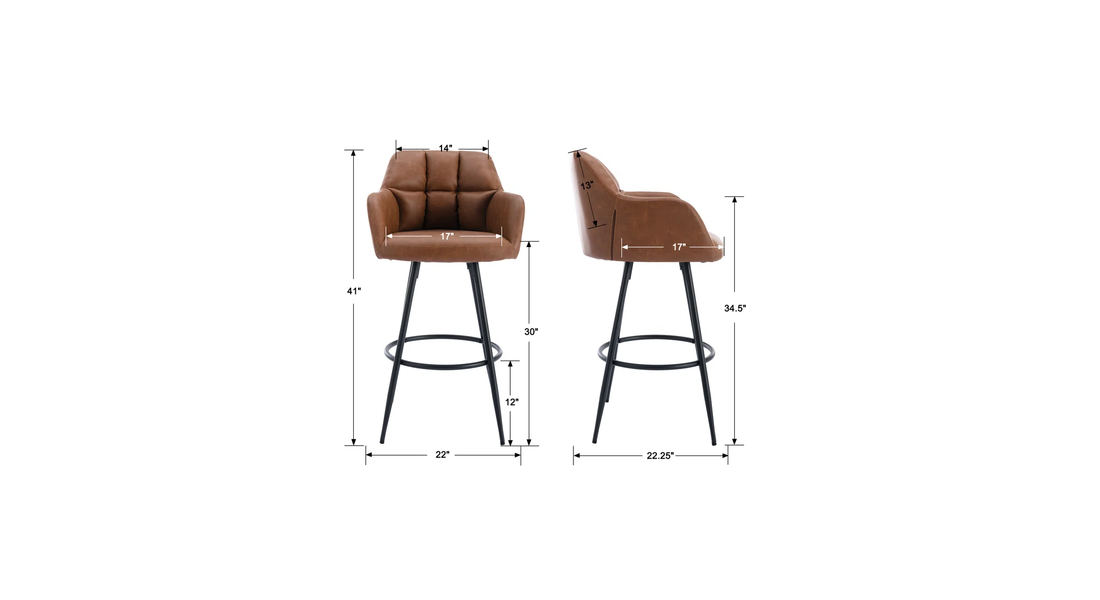 Cayden Bar Stool - Brown