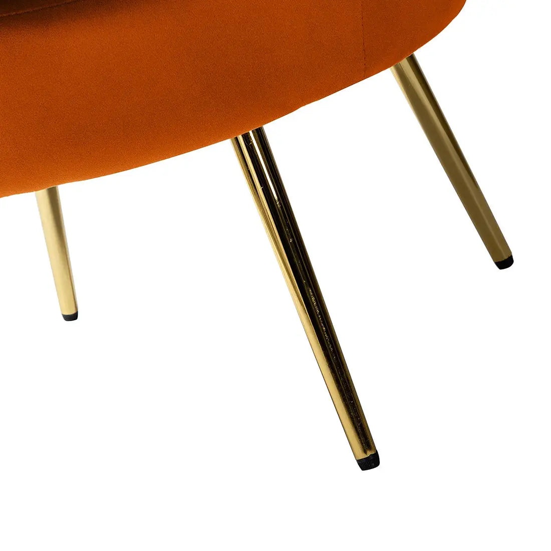 Shell Motif Accent Chair – Orange