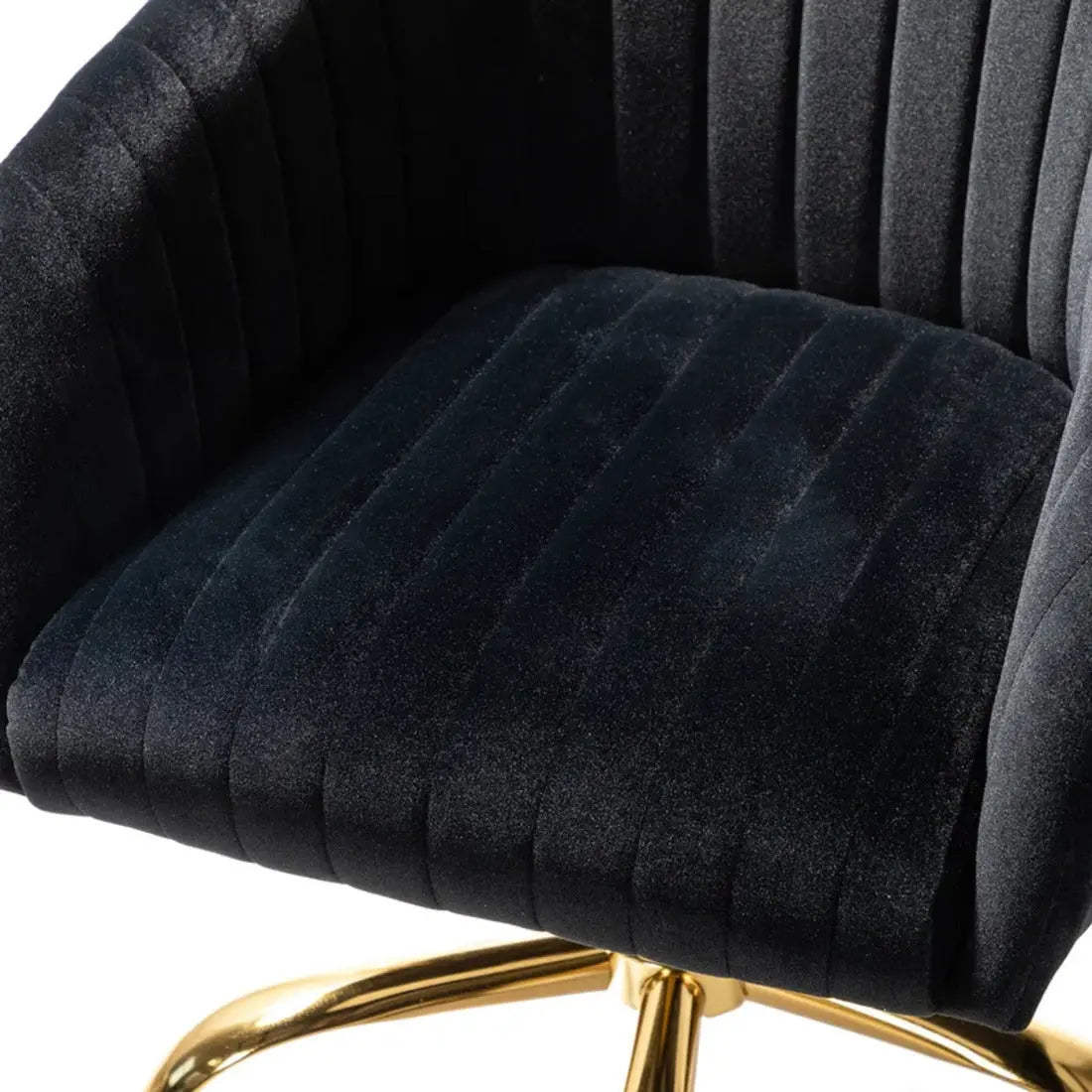 Louise Upholstered Task Chair – Black
