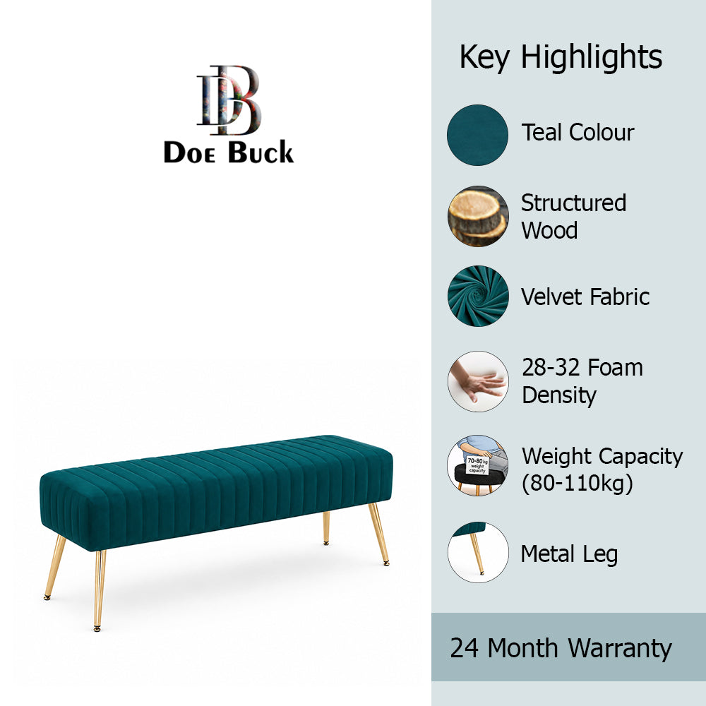 Doe Buck rule bench|Teal