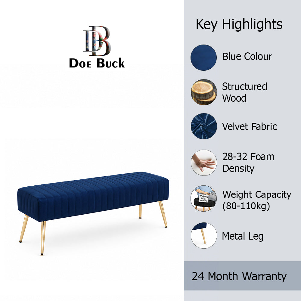 Doe Buck rule bench|Blue