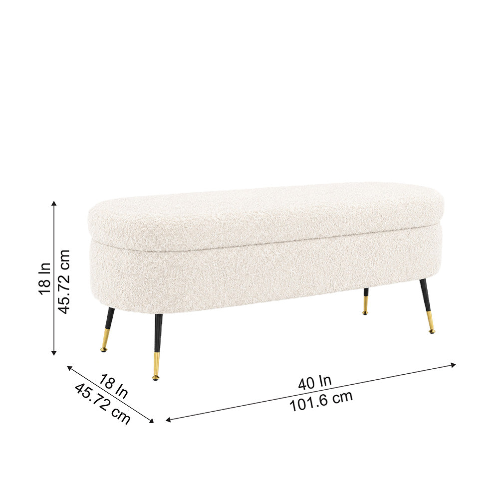 Doe Buck Hilbert bench|White