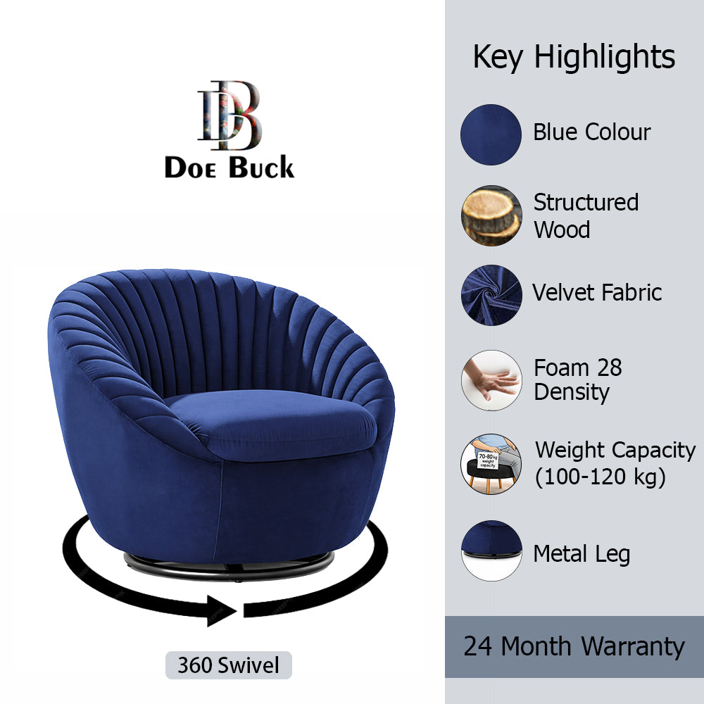 kieon Accent Chair |Blue