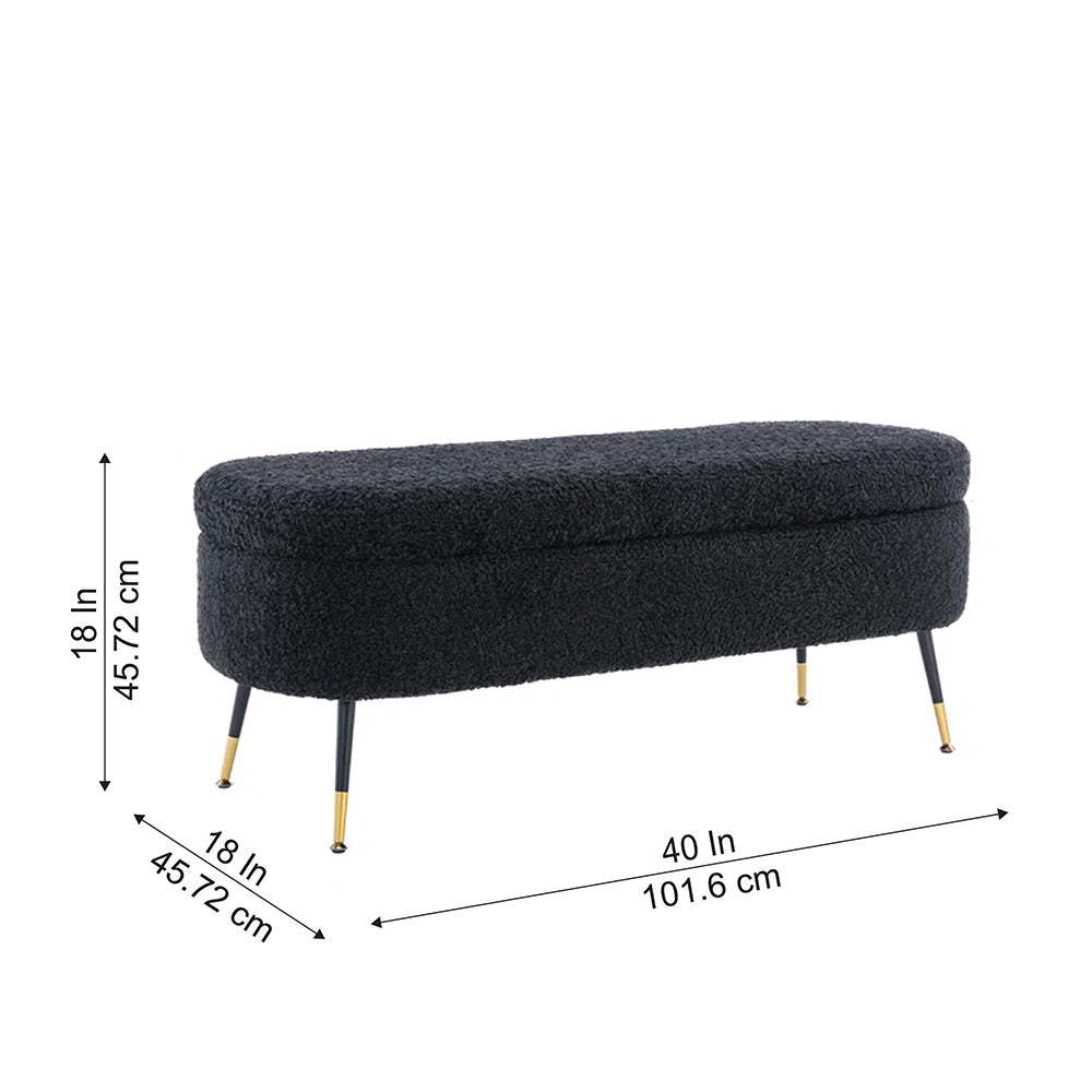 Doe Buck Hilbert bench|Black