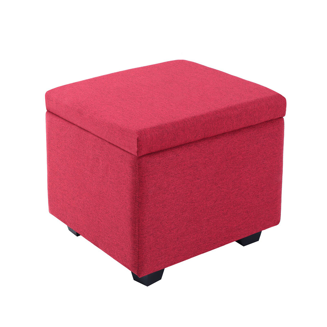 Square Stoage Ottoman With Storage Pink