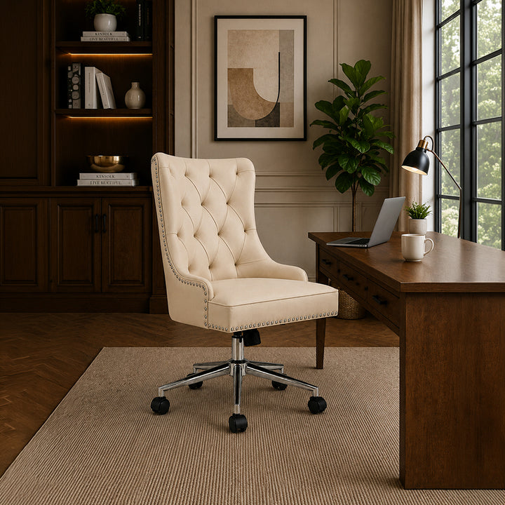 Amparo Office Chair| Beige