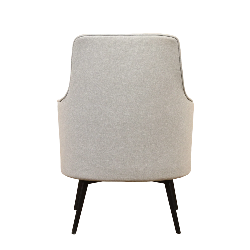 Bertita Accent Chair Grey | Compact Fabric Accent Chair Grey